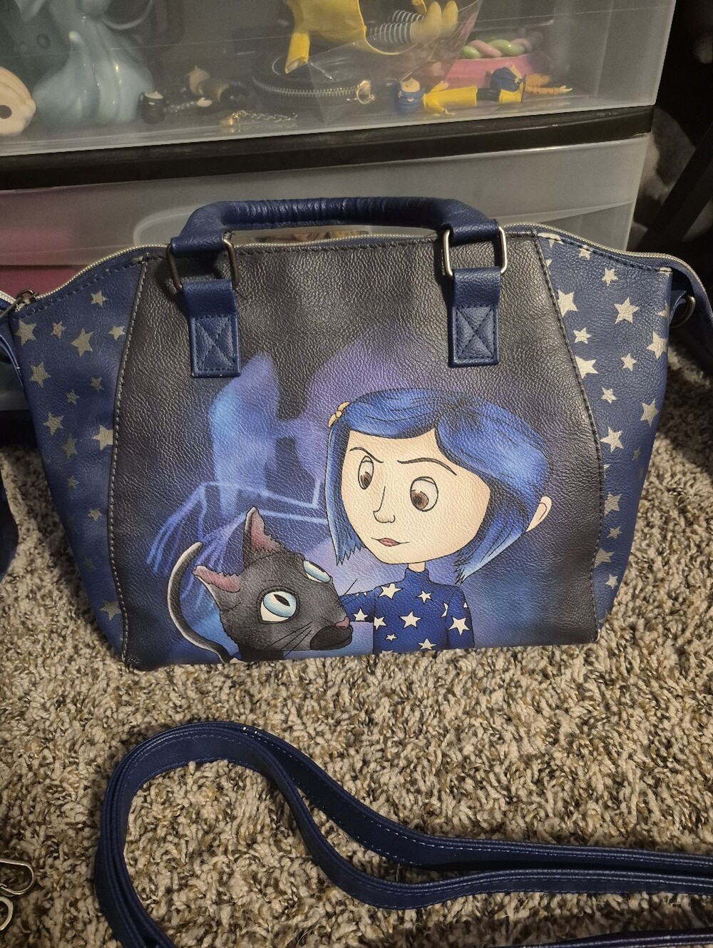Loungefly coraline stars satchel crossbody purse